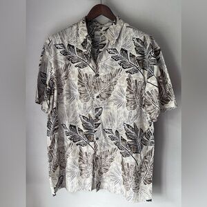 Island Shores Men’s Size L 100% Cotton Tropical Button Up Shirt